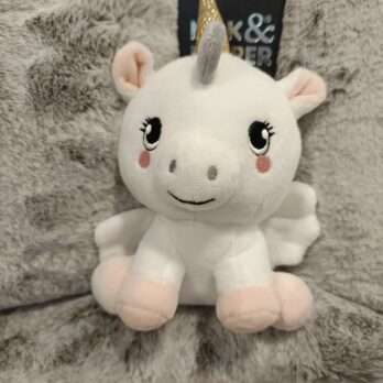 Doudou Licorne Tammy – Milk & Pepper (18 cm)