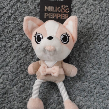 Doudou Nori Chihuahua en kimono japonais – Milk & Pepper (18 cm)